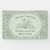 Banderoles Club de lecture Next Chapter Baby Shower Vert (Horizontal)