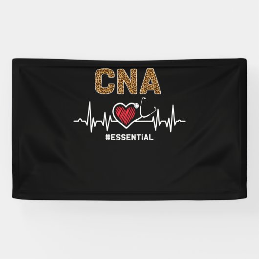 Banderoles CNA #Essential Stethoscope Heartbeat Hospital (Horizontal)