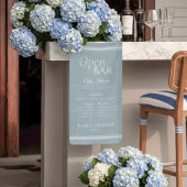 Banderoles Coastal Bar Menu Wedding Reception Decor