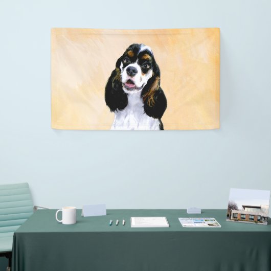 Banderoles Cocker Spaniel (Parti) Peinture - Art Chien origin (Salon professionnel)