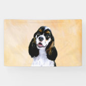 Banderoles Cocker Spaniel (Parti) Peinture - Art Chien origin (Horizontal)