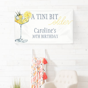 Banderoles Cocktail au citron Un peu plus vieux 30 ans