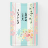 Banderoles Cocktail Citrus Summer Pool Party Beach Tropical (Verticale)