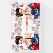 Banderoles Cocktail Party Girl Thunder_Cove (Vertical)