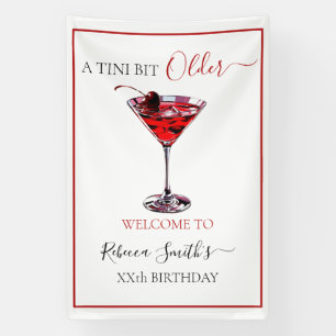 Banderoles Cocktail Party Un peu plus âgé Cherry Martini