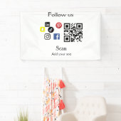 Banderoles Code-barres du site Web d'entreprise simple (En situation)