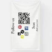 Banderoles Code-barres du site Web d'entreprise simple (Vertical)