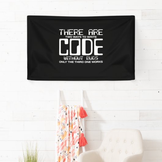 Banderoles Code Écriture Programmer sans bogues (En situation)
