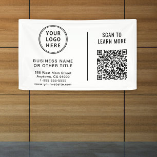 Banderoles Code QR de logo commercial promotionnel
