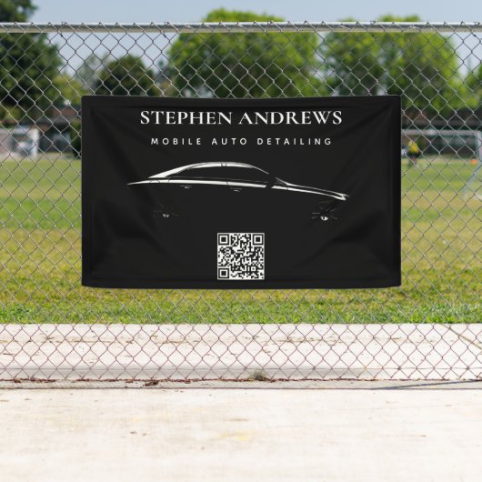 Banderoles Code QR de logo de réparation automatique de netto (En situation)