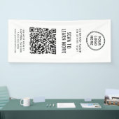 Banderoles Code QR de logo d'entreprise (Salon professionnel)