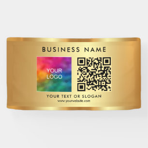 Banderoles Code QR personnalisé Nom du logo de l'entreprise G