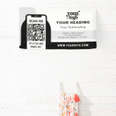 Banderoles Code QR professionnel de marque moderne (Insitu)