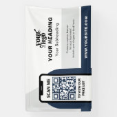 Banderoles Code QR professionnel de marque moderne (Verticale)