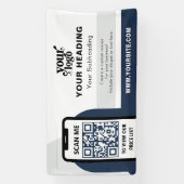 Banderoles Code QR professionnel de marque moderne (Verticale)