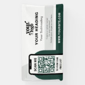 Banderoles Code QR professionnel de marque moderne (Verticale)