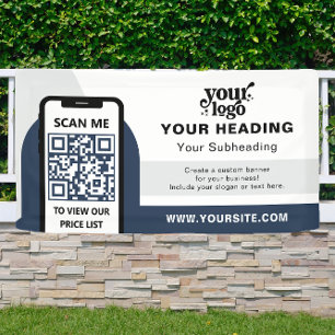 Banderoles Code QR professionnel de marque moderne