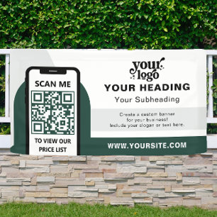 Banderoles Code QR professionnel de marque moderne