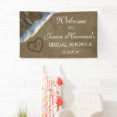 Banderoles Coeur Dans La Fête des mariées De Sable Beach (En situation)