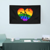 Banderoles Coeur gay (Salon professionnel)