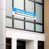 Banderoles Coeurs ouverts pour les entreprises (Bâtiment extérieur)