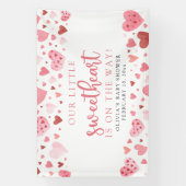 Banderoles Coeurs Petit Ami Baby shower Valentin (Verticale)