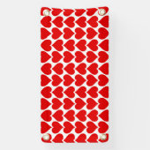 Banderoles Coeurs rouges Motif, Romantique, Amour (Verticale)