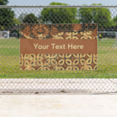 Banderoles Coffee Bean Earthy Boho Rustique (En situation)