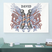 Banderoles Coiffeur de salon de coiffure Personnaliser (Salon professionnel)