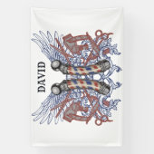 Banderoles Coiffeur de salon de coiffure Personnaliser (Verticale)