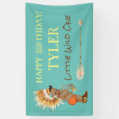 Banderoles Coiffure de garçon tribal ethnique Arrow amérindie (Vertical)