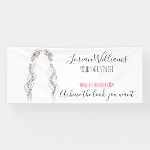 Banderoles Coiffure minimaliste mariée Wavy Cheveux chic flor