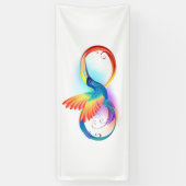 Banderoles Colibri arc-en-ciel avec symbole Infinity (Vertical)