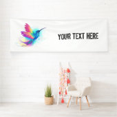 Banderoles Colibri arc-en-ciel exotique (Insitu)