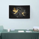 Banderoles Colibri noir et or (Salon professionnel)