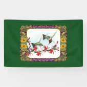 Banderoles Colibris et Fleurs #5 (Horizontal)