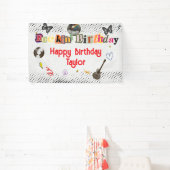 Banderoles Collage Cut Out Rockstar Birthday (Insitu)