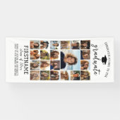 Banderoles Collage de 21 photos de fin d'études moderne minim (Horizontal)