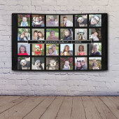 Banderoles Collage de 24 Modèles photo avec texte personnalis