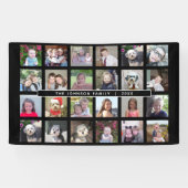 Banderoles Collage de 24 Modèles photo avec texte personnalis (Horizontal)