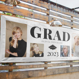 Banderoles Collage de photos Classe de diplômés de 2023