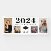 Banderoles Collage de photos Classe de diplômés de 2024 (Horizontal)