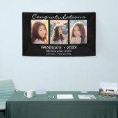 Banderoles Collage de photos de 3e année - Script blanc 2023 (Salon professionnel)