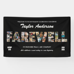 Banderoles Collage de photos de la fête d'adieu pour le dépar