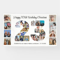 Collage de photos du 23e anniversaire Numéro 23