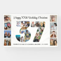 Collage de photos pour la fête d'anniversaire des