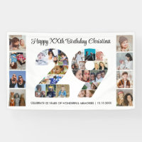 Collage de photos pour la fête d'anniversaire numé