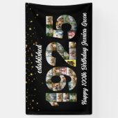 Banderoles Collage photo 100e anniversaire Fondé 1925 (Vertical)