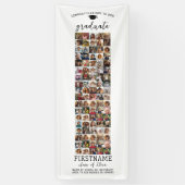 Banderoles Collage photo 90 Obtention diplôme Moderne Minimal (Vertical)
