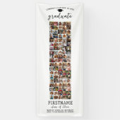 Banderoles Collage photo 95 Obtention diplôme Moderne Minimal (Vertical)